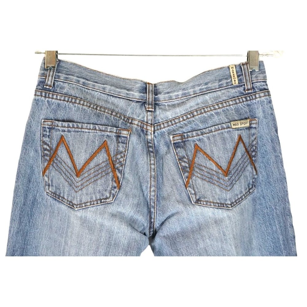 Max Sport Jeans Womens Size‎ 6 Blue Denim Stitched Pockets